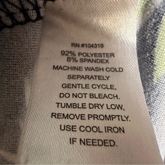 Allison Brittney Tropical Hawaiian Print Sleeveless Knee Length Dress Size 2X - Picture 6 of 7